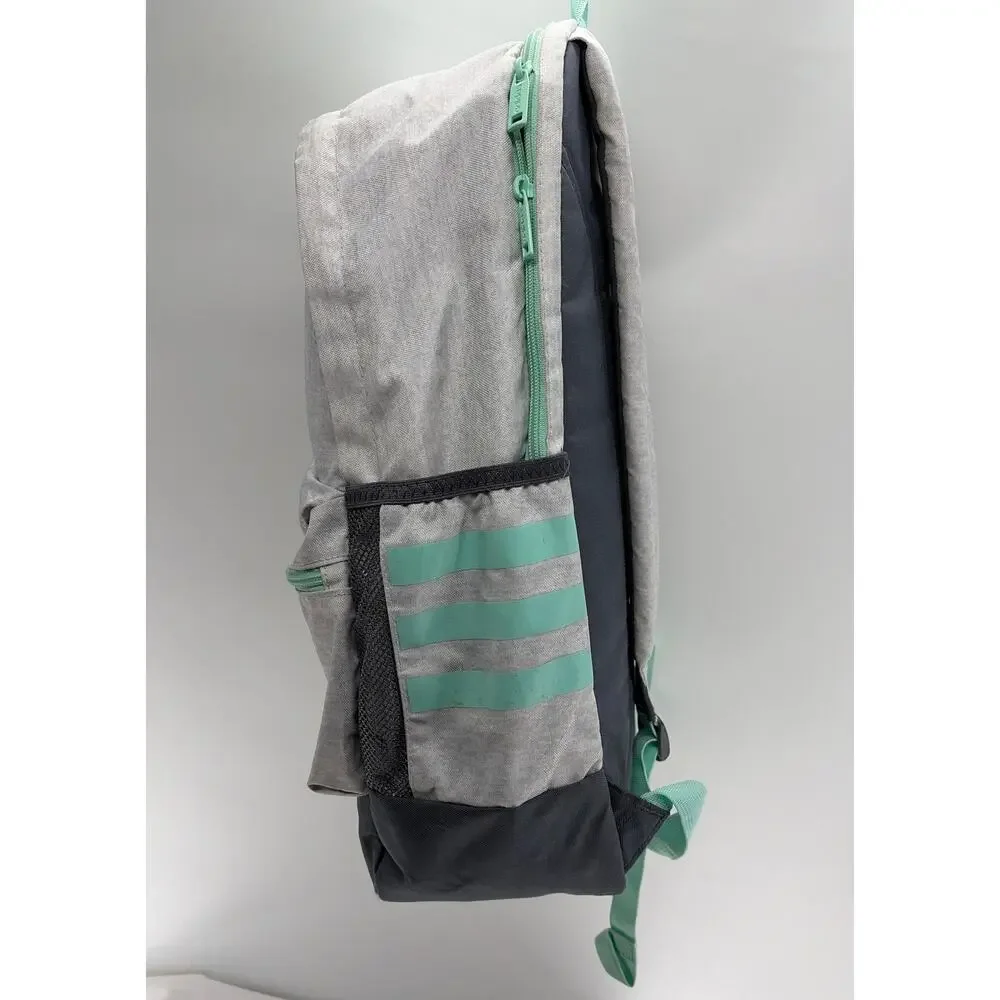Adidas Grey and Teal Core Backpack